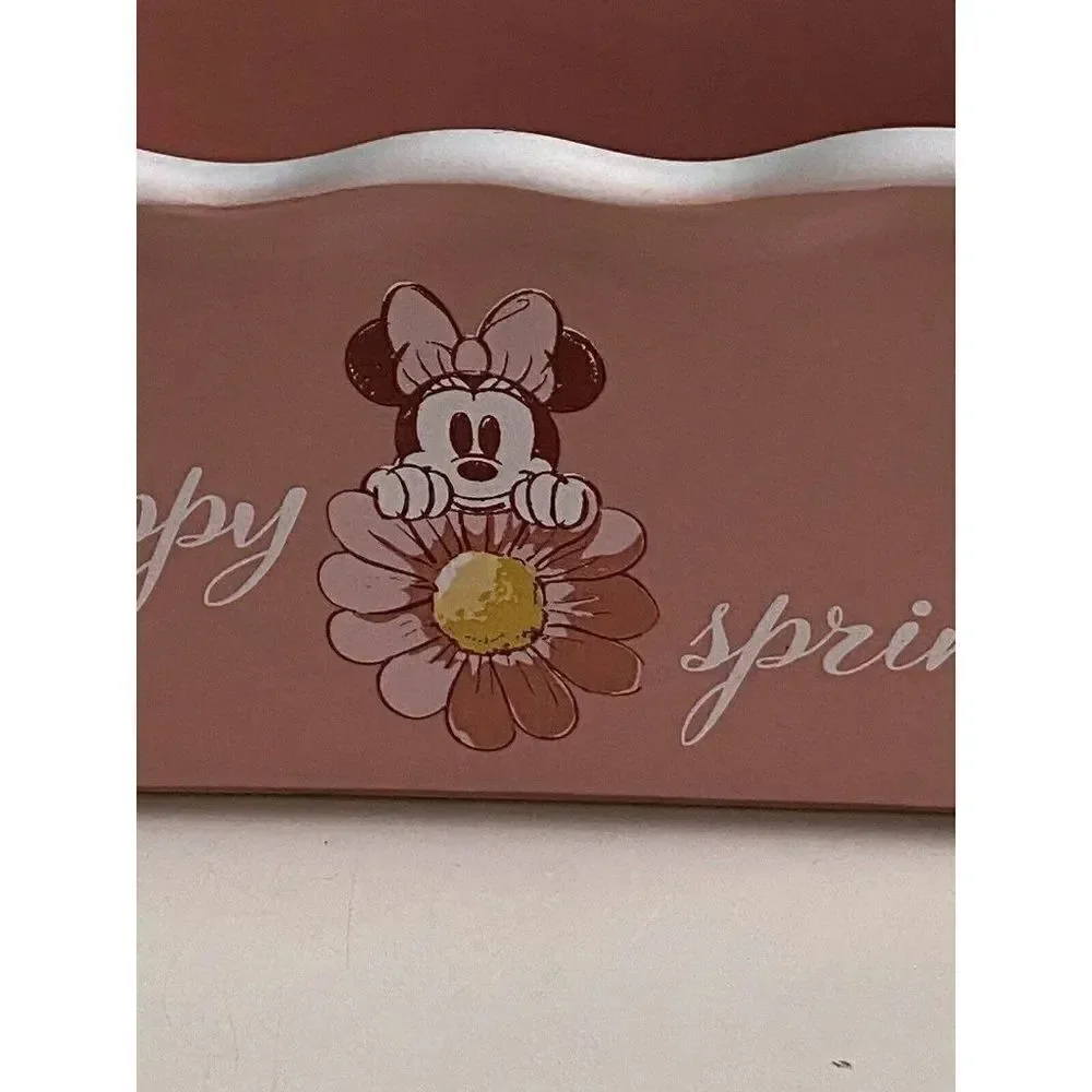 Disney Minnie Mouse Happy‎ Spring Mini Loaf Bread Baking Pan Dish Ceramic New